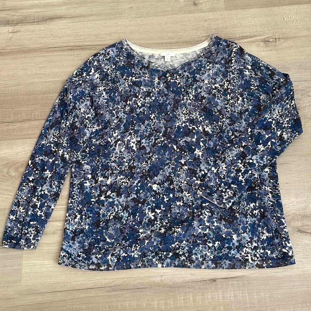 J.jill sweater like new xs floral​​​​​​